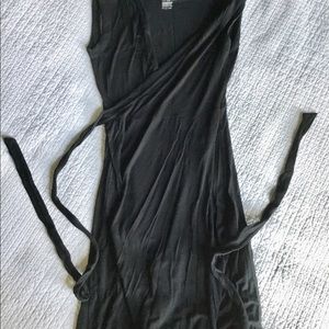 Black Gap Wrap Dress